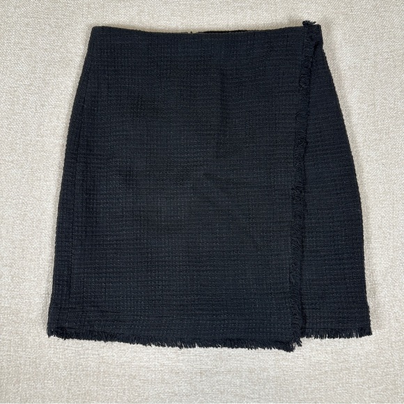 Ann Taylor Dresses & Skirts - Ann Taylor Womens Wrap Skirt Black Tie Waist Career Office Knee Length